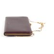 Celine Burgundy Wallet On Chain For Discount