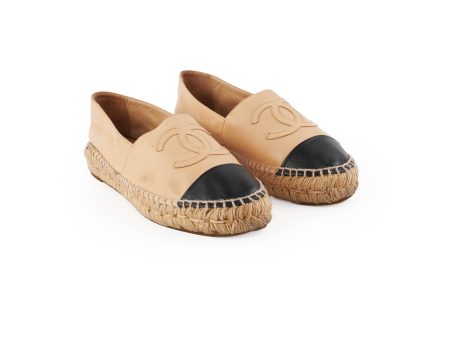 Chanel Espadrilles Shoes Beige Size 37 For Discount