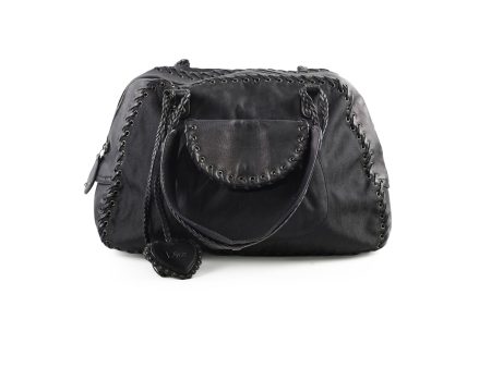 Christian Dior Oblique Nylon Tote Black on Sale