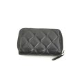 Chanel Zipper Wallet Lambskin Black - Series 22 on Sale