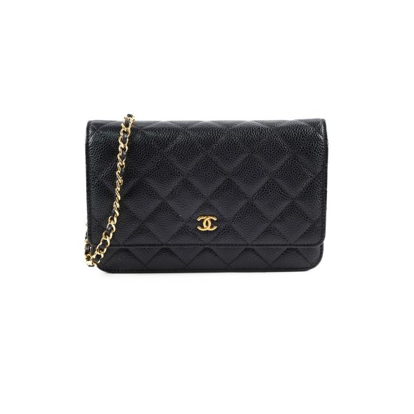 Chanel Wallet On Chain WOC Caviar Black (22 Series) For Cheap