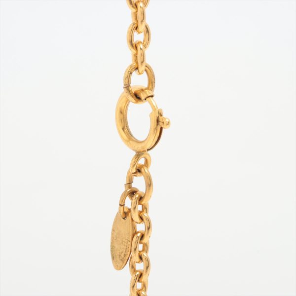 Chanel Circle Coco Logo Gold Necklace Costume Jewellery on Sale