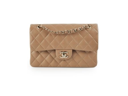 Chanel Classic Flap Small Caviar Dark Beige Discount