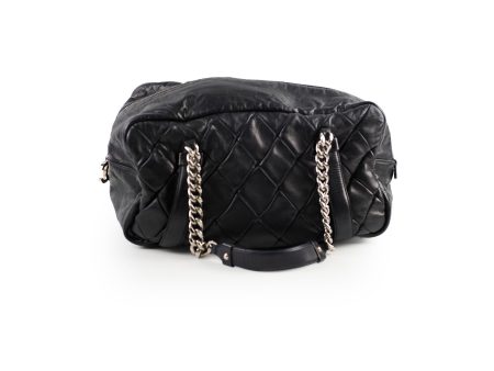 Chanel Bowling Black Lambskin Shoulder Bag - Series 12 Hot on Sale