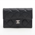 Chanel Flap Caviar Black Cardholder- Microchipped Discount