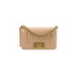 Chanel Small Boy Bag Caviar Beige For Discount