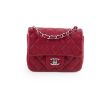 Chanel Classic Flap Square Caviar Mini Red Crossbody - Series 24 Discount