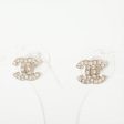 Chanel Coco Logo Rhinestone Silver Stud Earrings Costume Jewellery Online