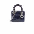 Dior Lady Dior Mini Navy Blue Online Hot Sale