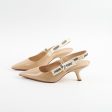 Christian Dior J adior Slingback Patent Beige Size 37.5 Heels Fashion