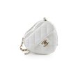 Chanel Mini Heart Bag White 32 Series Supply