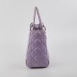 Christian Dior Medium Lady Dior Lambskin Lilac For Sale