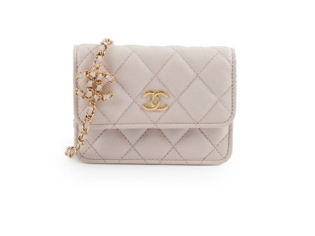 Chanel Micro Chain Pink Caviar Crossbody Bag- Series 31 Sale