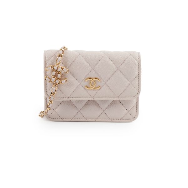 Chanel Micro Chain Pink Caviar Crossbody Bag- Series 31 Sale