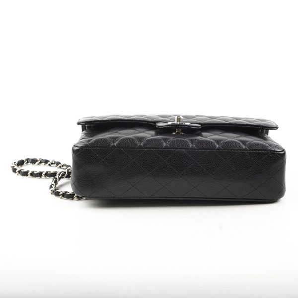 Chanel Classic Flap Medium Large M L Caviar Black- Series 13 Cheap