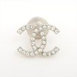 Chanel Coco Logo Silver Rhinestone Small Brooch Costume Jewellery Hot on Sale