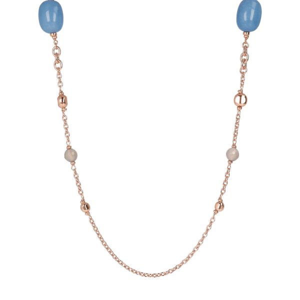 Bronzallure Blue Quartzite Necklace Sale