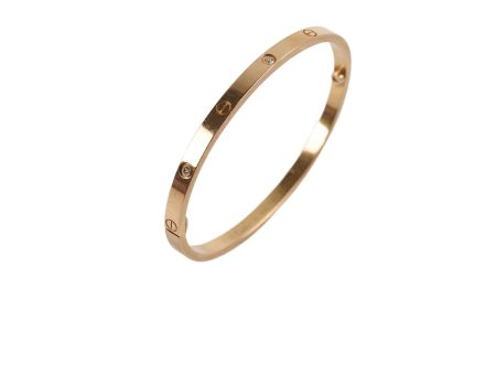 Cartier Love Bracelet Rose Gold Diamonds Small Model Size 16 Discount