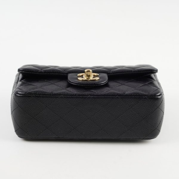 Chanel Mini Rectangular Caviar Black 25 series Fashion