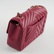 Chanel Mini Rectangular Dark Pink Chevron Lambskin Supply