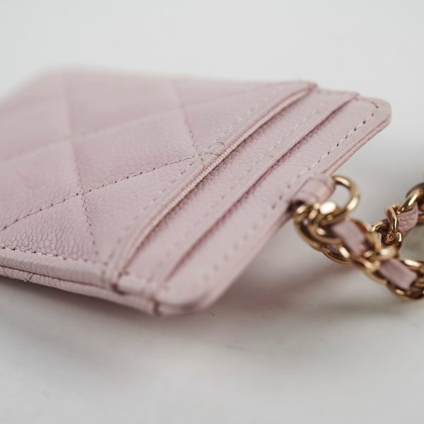 Chanel Caviar ID Crad Holder Pink Online Sale