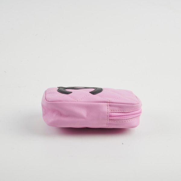 Chanel Zip Pouch Lambskin Pink Online Hot Sale