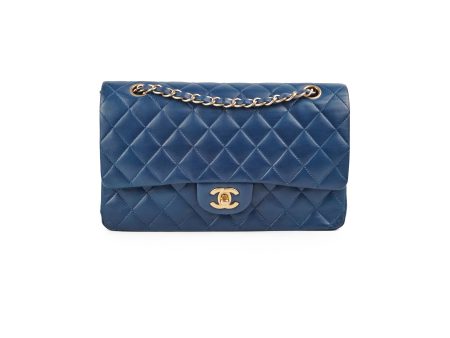 Deal of The Week - Chanel Classic Flap Medium Large M L Lambskin Blue - Series 13 Online