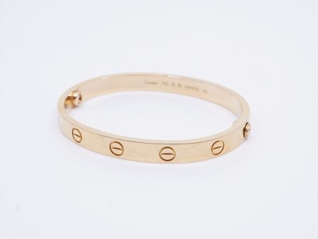 Cartier Love Size 16 Yellow Gold Bracelet For Cheap