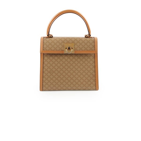 Celine Vintage Macadam Kelly Bag Beige Fashion