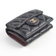 Chanel Caviar Tri-Fold Wallet Black Online now