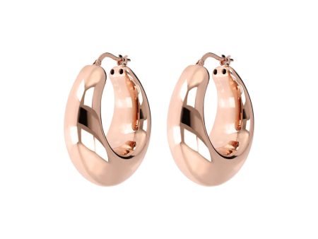 Bronzallure Puffed Hoops For Cheap