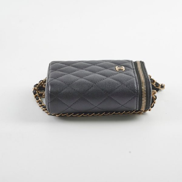 Chanel 23C Small Vanity Case Caviar Black Crossbody Bag Online