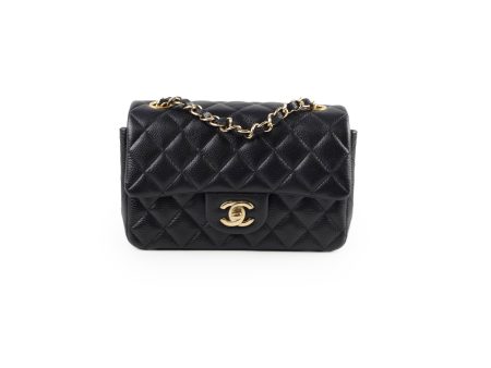 Chanel Mini Rectangular Caviar Black 25 series Fashion