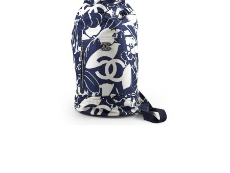 Chanel Coco Beach Backpack Blue White 31 Series Cheap