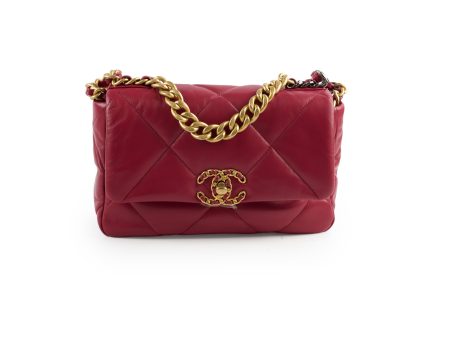 Chanel Small 19 Dark Red 28 Series Online Hot Sale