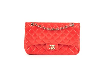 Chanel Medium Large Classic Double Flap Red Cheap