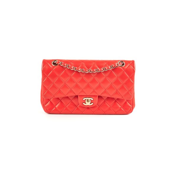 Chanel Medium Large Classic Double Flap Red Cheap