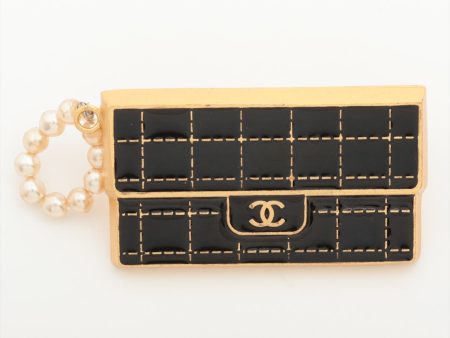 Chanel Bag Black Gold Brooch Costume Jewellery Online Sale