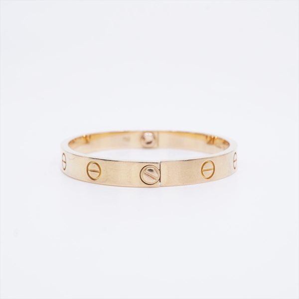 Cartier Love Size 16 Yellow Gold Bracelet For Cheap