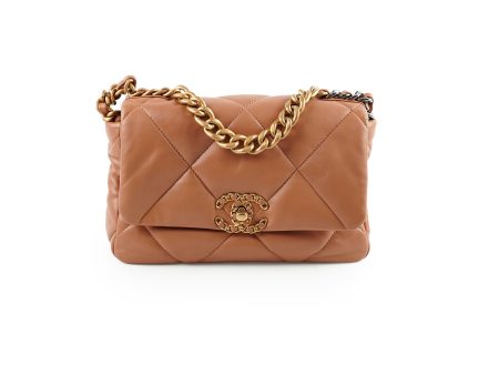 Chanel 19 Small Caramel - Microchip Hot on Sale