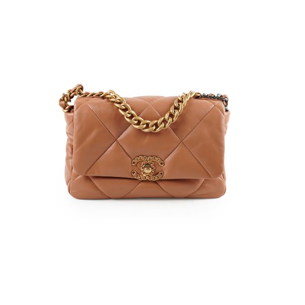 Chanel 19 Small Caramel - Microchip Hot on Sale