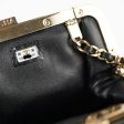 Chanel Quilted Mini Clip with Chain Aged Calfskin Black Microchipped Hot on Sale