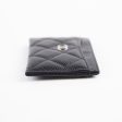 Chanel 5 Slot Caviar Black Cardholder - Series 29 For Discount