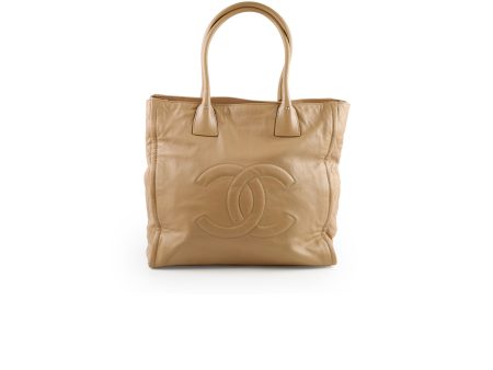 Chanel Beige CC Tote For Sale