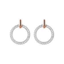 Bronzallure Yellow Circle CZ Studs Online Hot Sale