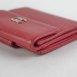 Chanel Fold Caviar Dark Pink Wallet For Discount