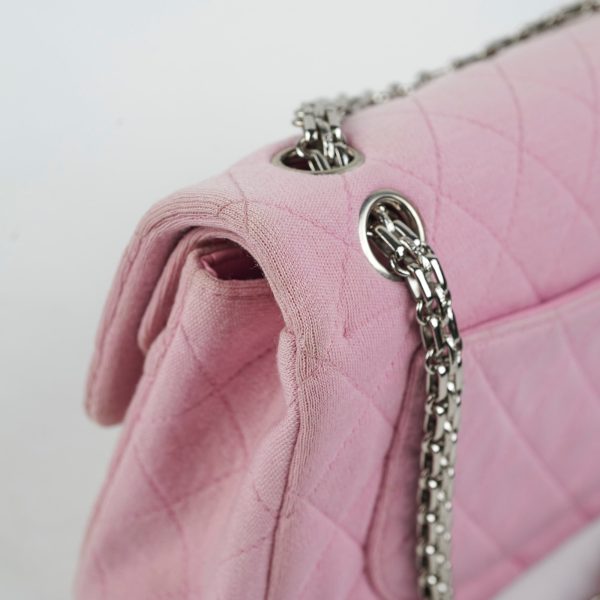 Chanel Classic Flap Small Pink Fabric - Series 6 Online now