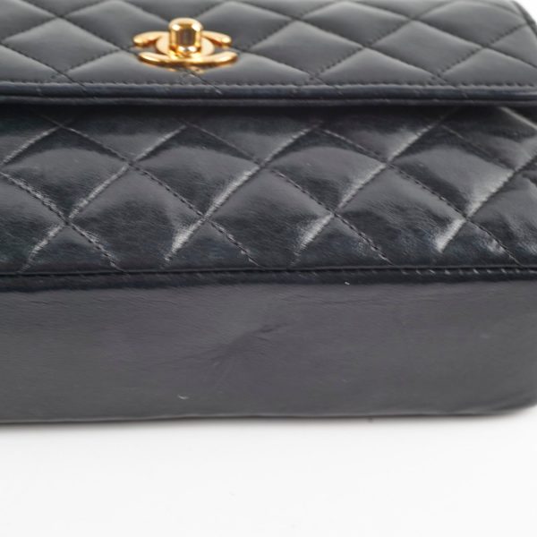 Chanel Vintage Matelasse Lambskin Bag Black For Discount