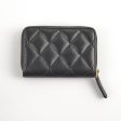 Chanel Classic Zipped Coin Purse Lambskin Black on Sale