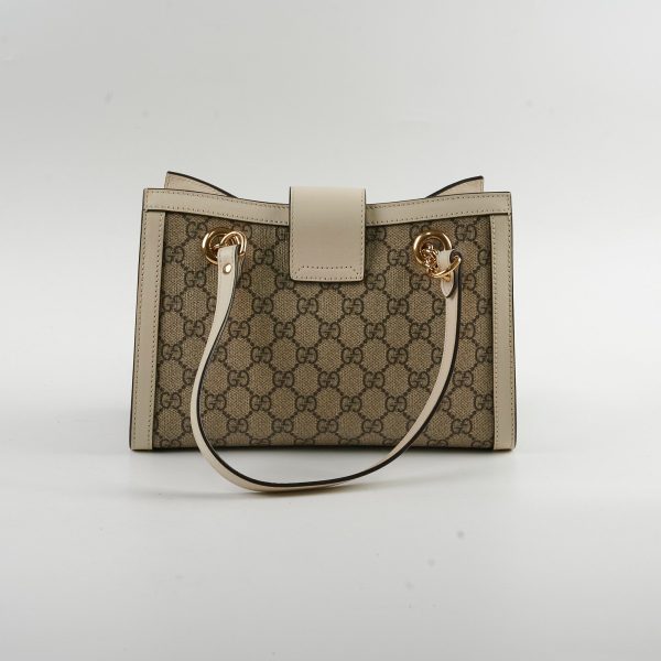 Deal of The Week - Gucci Small Padlock Shoulder Bag GG Supreme White For Cheap